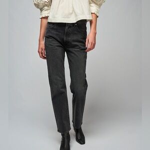 Goldsign Charcoal Straight Leg Jeans